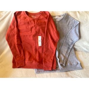 2- Pull Over Sweatshirts - NWT (one without)